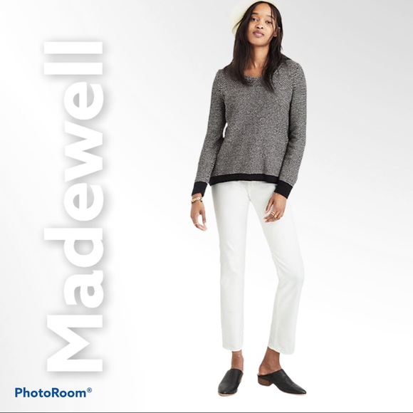 Madewell Sweaters - Madewell M riverside pullover sweater dot weave